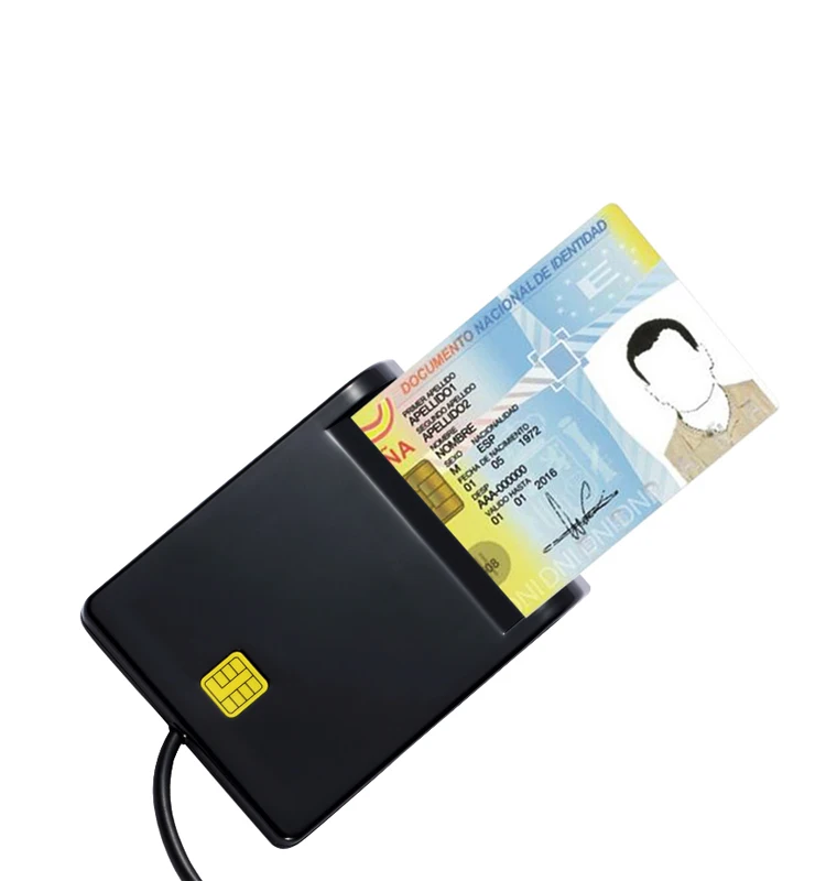 เครื่องอ่านการ์ด ID อัจฉริยะ USB 2.0สำหรับ SD ATM CAC TF ซิมเครื่องอ่านการ์ดบัตรธนบัตร USB-CCID ช่องต่อ ISO สำหรับ Windows Linux