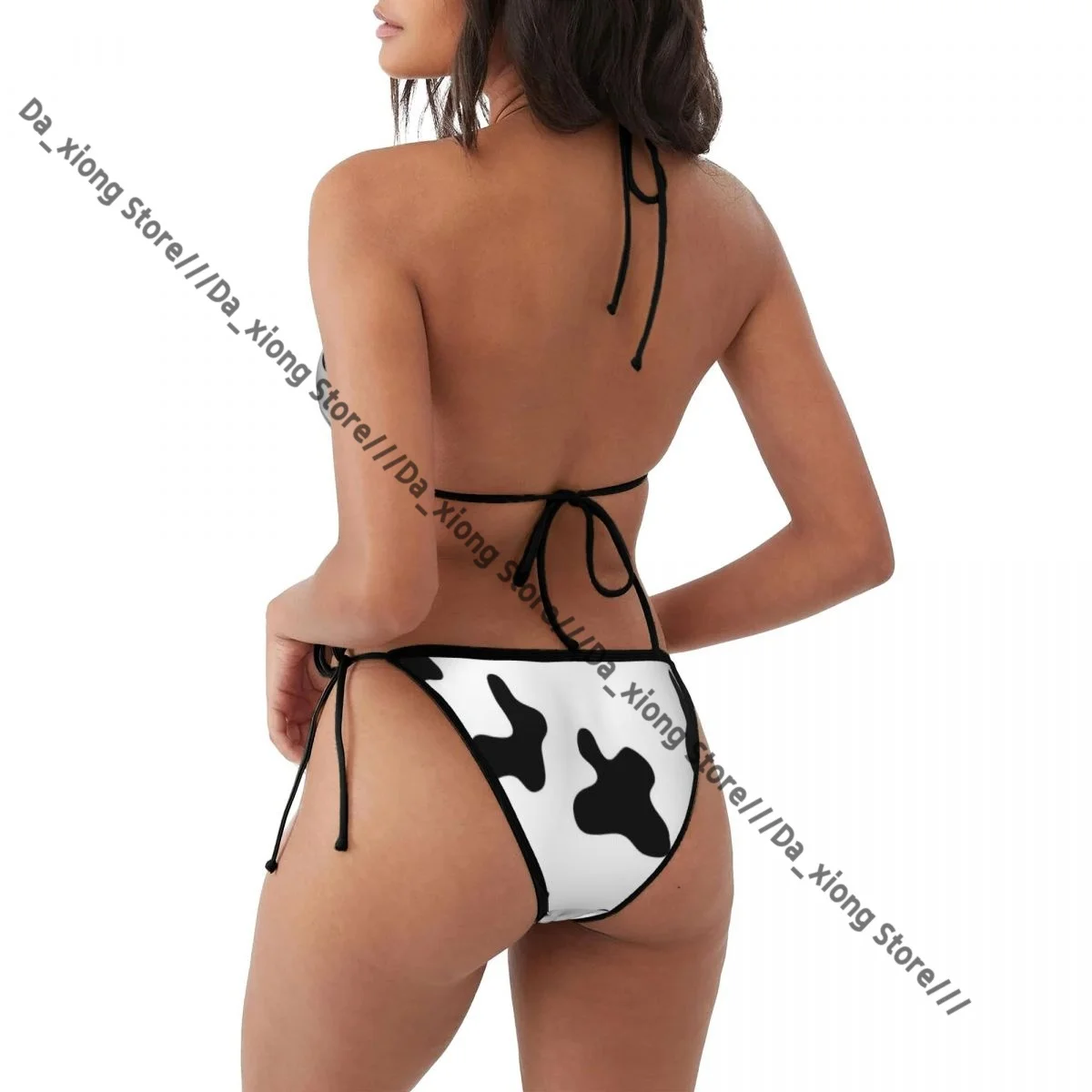 Sexy Micro Bikini Cow Spots Textures Swimsuit Woman Swimwear Thong Bikini Set Brazilian Bathing Suit Beach Wear