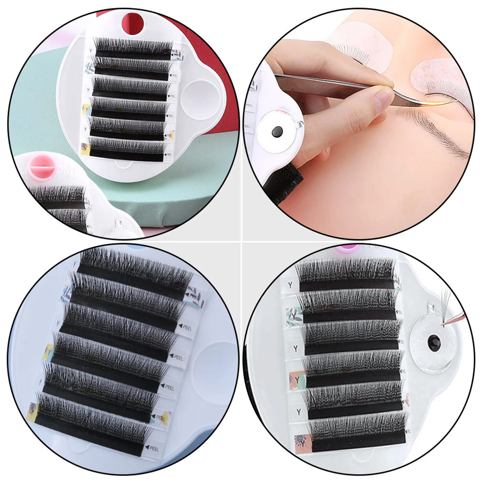 

Professional Lash Tray White Adjustable Eyelash Extension Plate for Salon and Home Use Durable and Lightweight