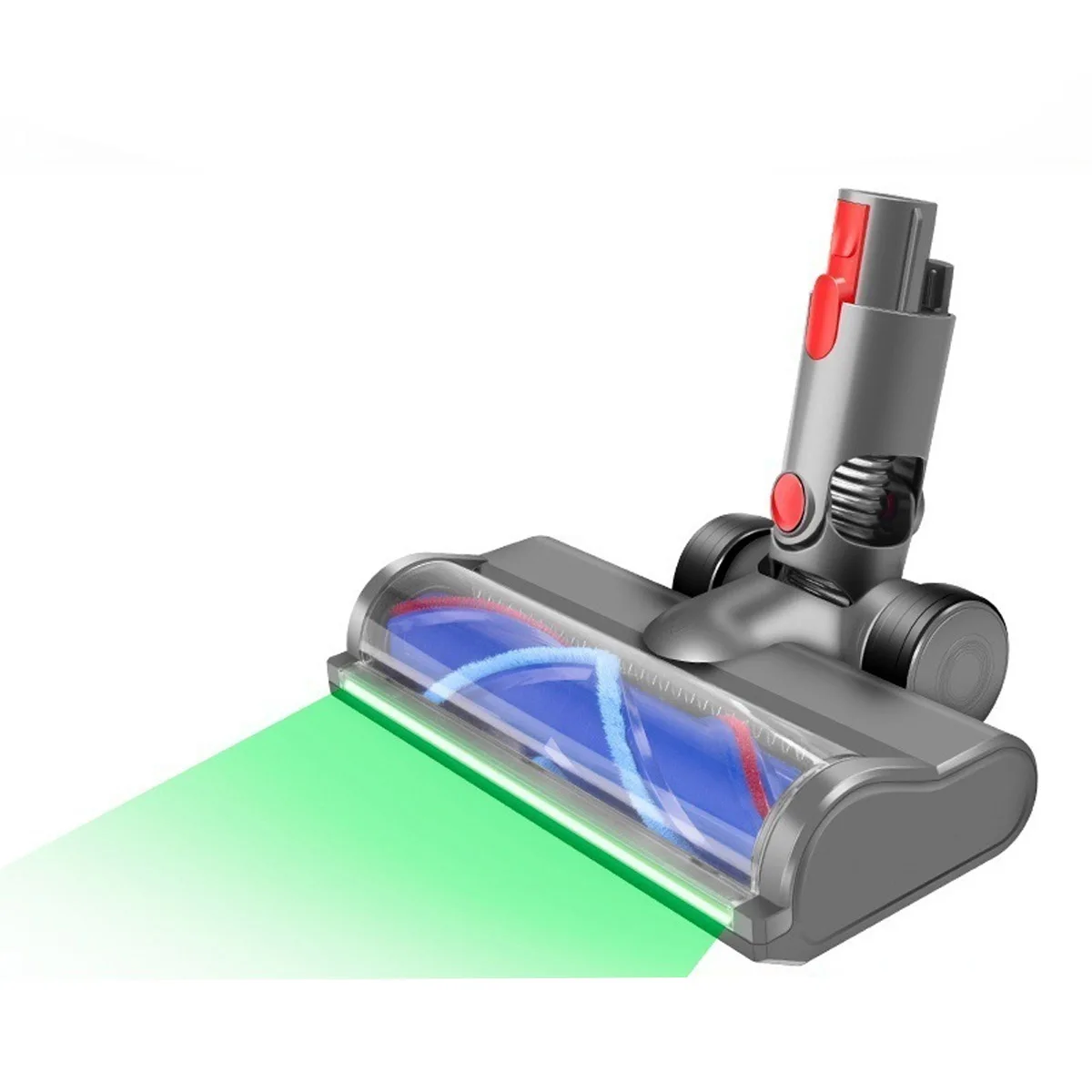 Les lumières LED illuminent la poussière, brosse de sol à entraînement Direct pour brosse d'aspirateur Dyson V7 V15 V8 V10 V11, connecteur à dégagement rapide