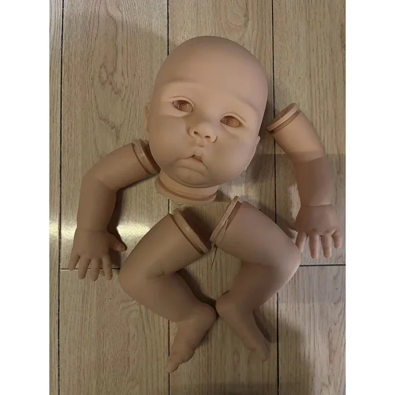 22inch Reborn Amy Doll Kit Lifeike Unpainted Soft DIY Doll Parts with Cloth Body