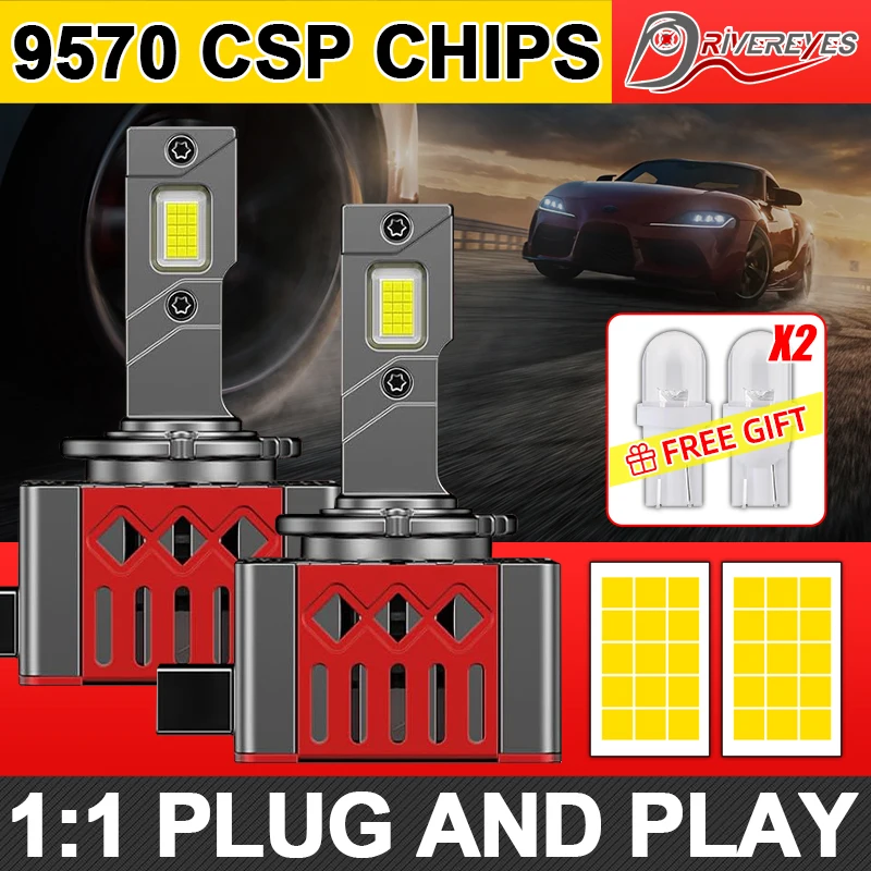 50000LM D1S D3S LED Headlights Canbus No Error Power Auto Lamp 30PCS 9570 CSP HID D1R D3R 1:1 Xenon Lamps 12V 24V D Series Bulbs