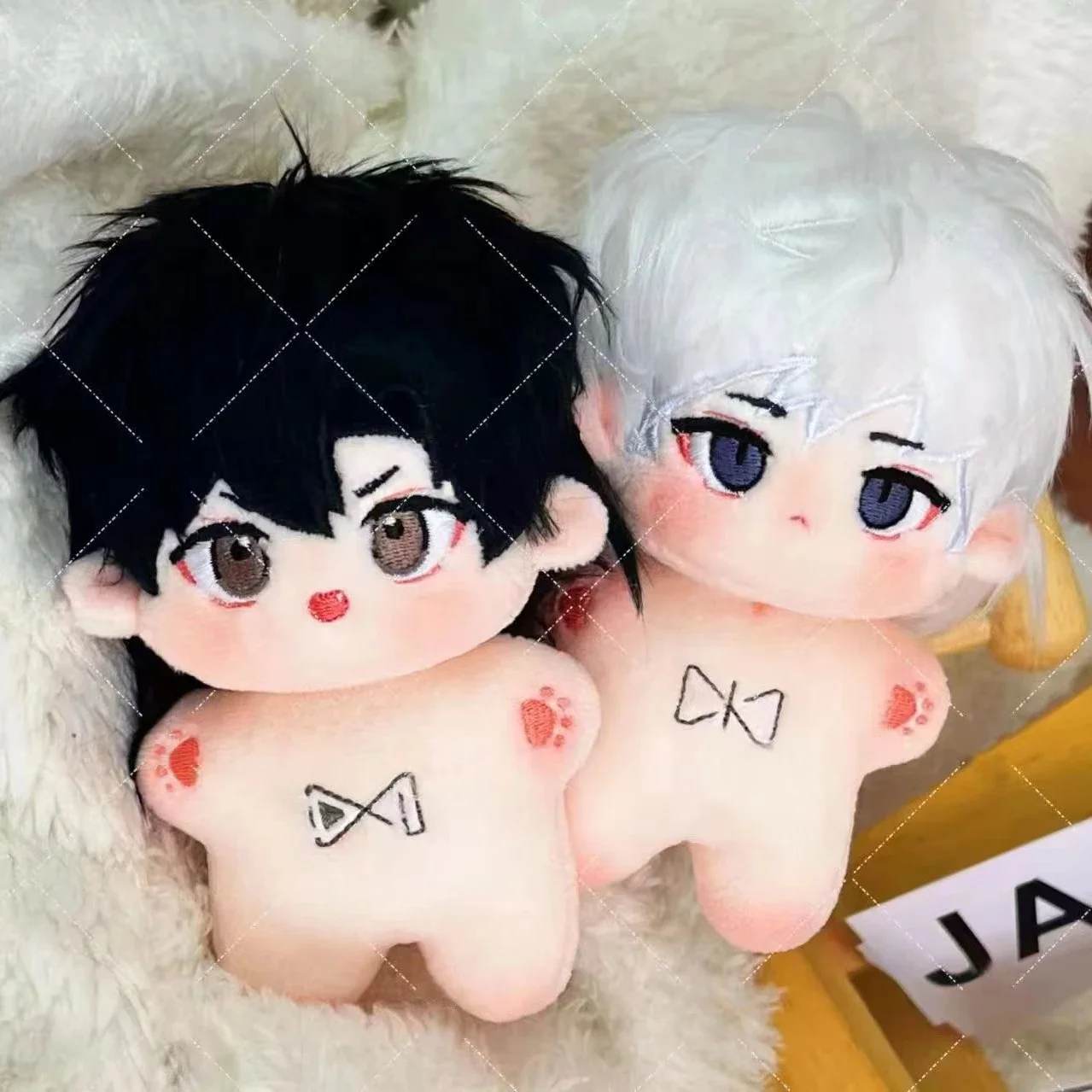 10 Cm Anime Link Click Lu Guang Lucas Cosplay felpa 10cm muñeca de algodón dibujos animados Maumet marioneta colgante llavero adornar regalo de Navidad