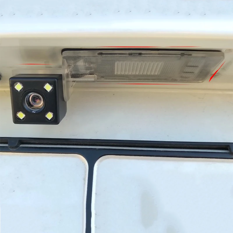 For VW Passat B7 2015 2014 2013 2012 2011 Rear Trunk Tailgate View Camera Bracket License Plate Lights Housing Mount Replacement