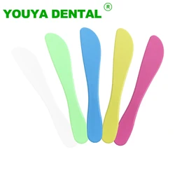 10pcs Dental Plastic Spatula Cement Powder/Mold Material Mixing Knife Gypsum Mixer Spatula Teeth Whitening Dentistry Lab Product