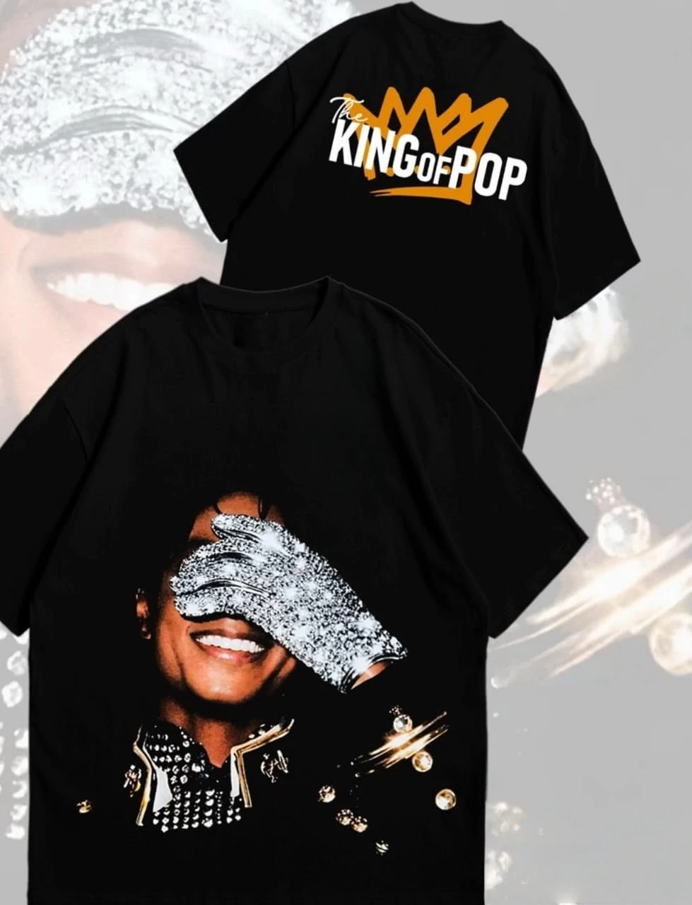 2026 Summer Michael Jackson Retro Nostalgic Music Art Graphic Cotton Garment For Festival Daily Wear