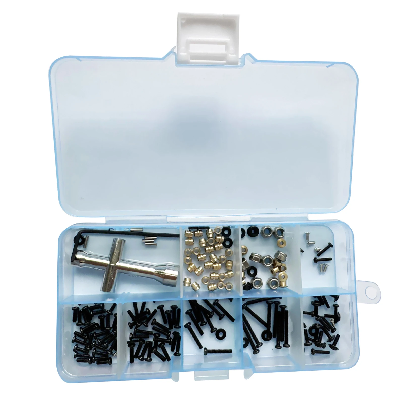 

1 Set RC Car Stainless Steel Screws With Gasket Nuts Kit For FMS Power WAGON FCX24 1/24 RC Car Accessories Repair Parts Tools