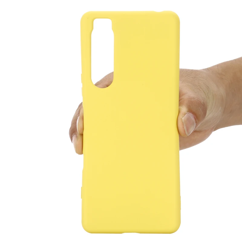For Xperia 1 IV чехол Liquid Silicone Case For Xperia 10 IV Soft TPU Gel Rubber Protective Back Cover