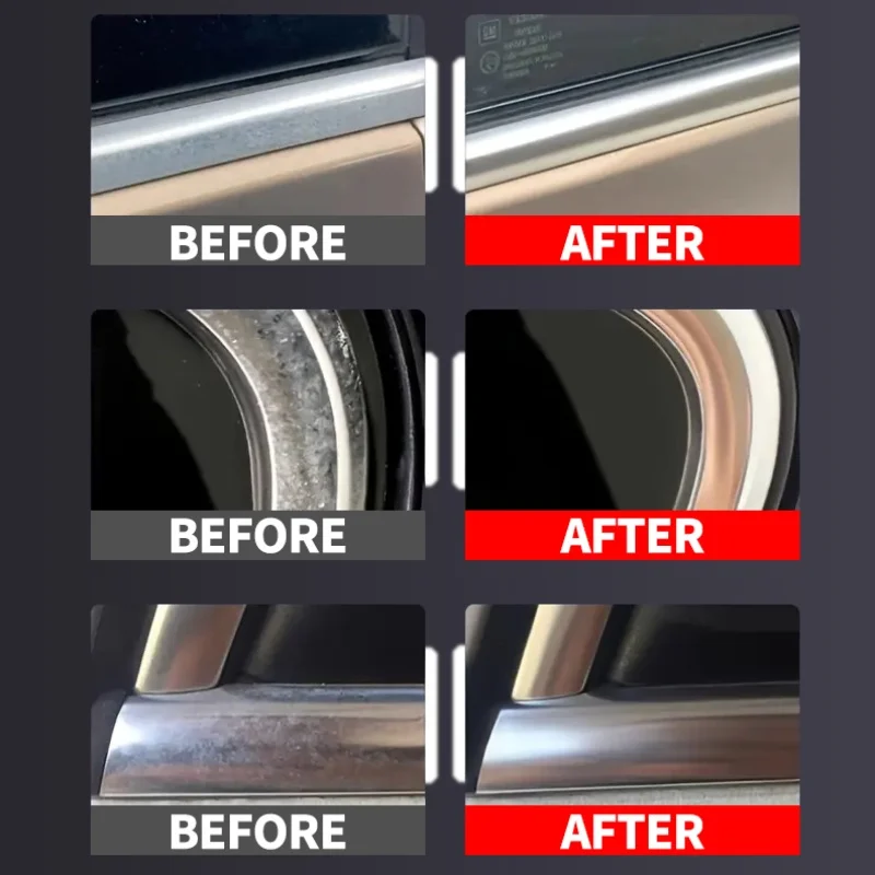 A Restoration Paste for Chrome Parts of Vehicles, Designed for Renewing Oxidized Chrome Trim And Emblems, Comes with a Sponge image 3