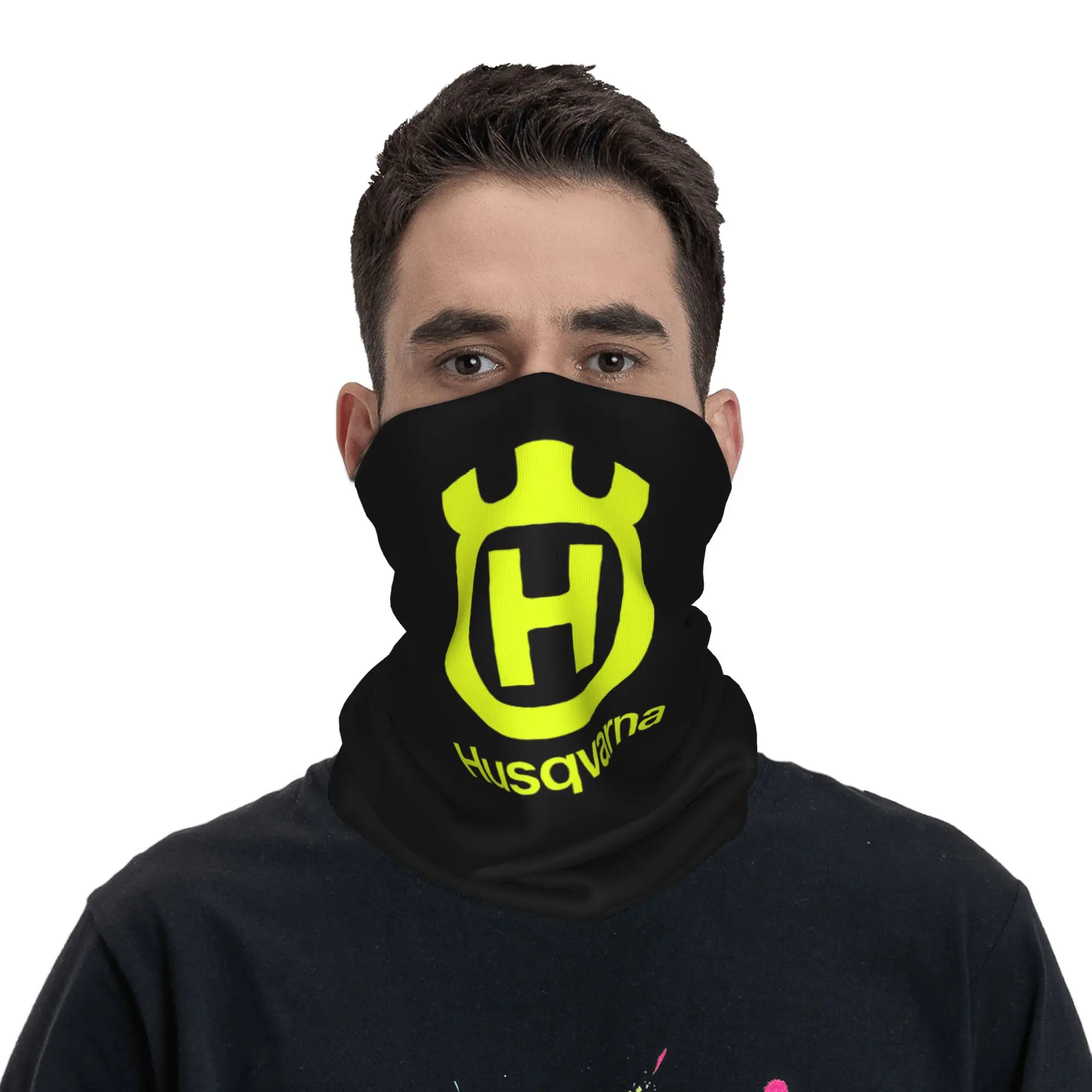 H-Husqvarnas Bandana Neck Gaiter Printed Wrap Mask Scarf Multi-use Balaclava Riding Unisex Adult All Season