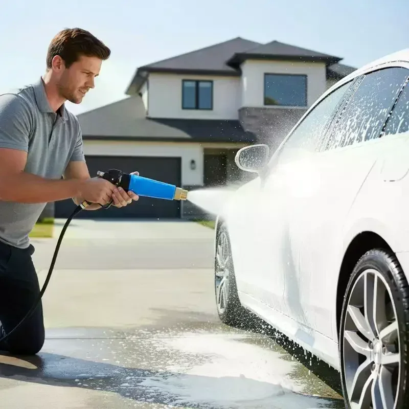 G1/4 inlet foam nozzle, hole diameter 1.2mm, full-automatic car washing tool ST-75 is applicable to outdoor high-pressure washer