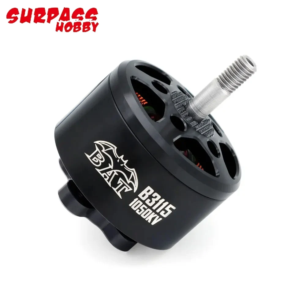 Prześcignąć hobbystyczny Bat S3115 3115 900KV 1050KV 5-8S 14-biegunowy silnik CW bezszczotkowy wał ze stopu M5 do daleki zasięg drona wyścigowego