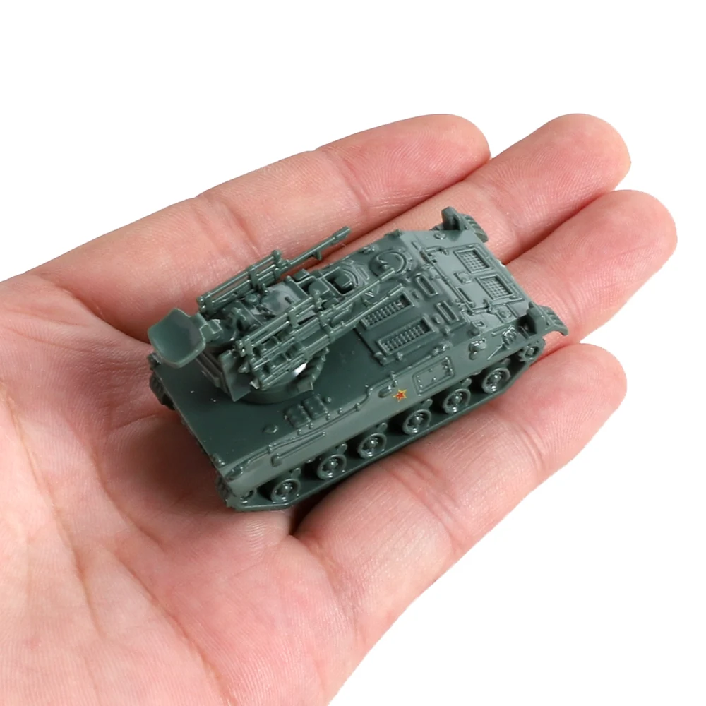 ViiKONDO Toy Tank 1/144 Scale Mini Military Vehicle Model Kit Army Truck Chinese Tank Collection Fun Tabletop Wargame 16PCS/Set