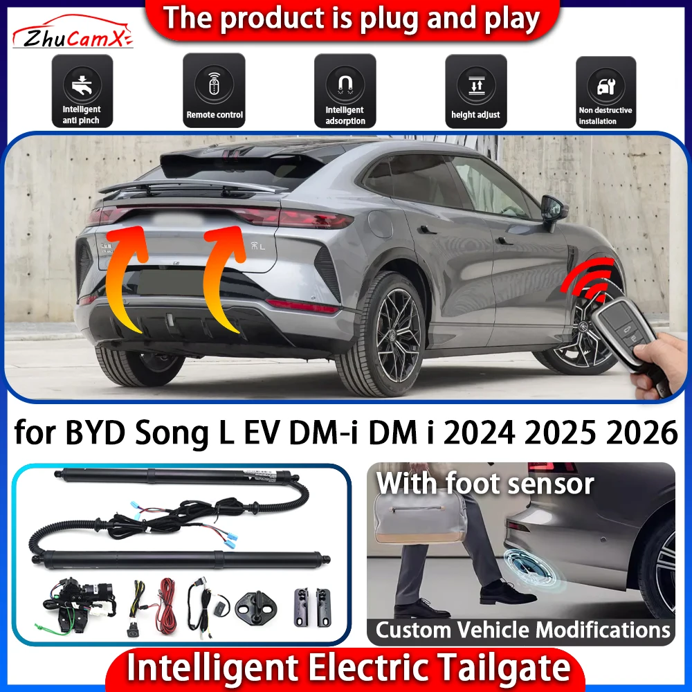 

Smart Powered Tailgate System for BYD Song L EV DM-i DM i 2024 2025 2026 Automatic Intelligent Electric Trunk Lift Control Kit