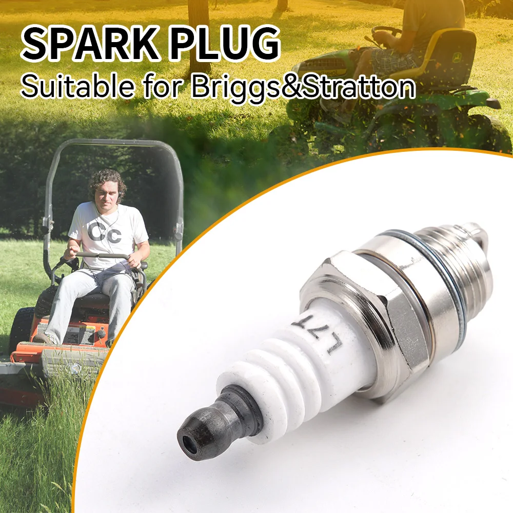 

1PC/5PCS Garden Mower Flower Plug Accessory RJ19LM BR2LM Lawn Mower Spark Plugs for Briggs & Stratton Engines Motors Power