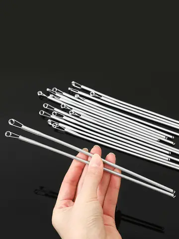 1/30Pcs Stainless Steel Rope Threading Tool Bendable Spring Drawstring Threader Clip Drawstring Thread DIY Sewing Accessories