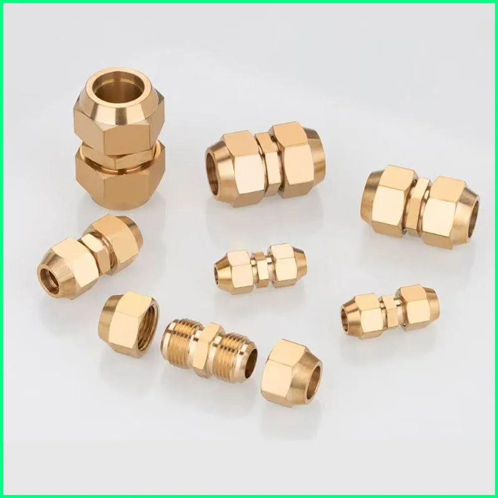 

Соединитель стандартных латунных труб SAE, внешний диаметр 1/4 "5/16" 3/8 "1/2" 5/8 "3/4" 7/8 "система кондиционирования воздуха