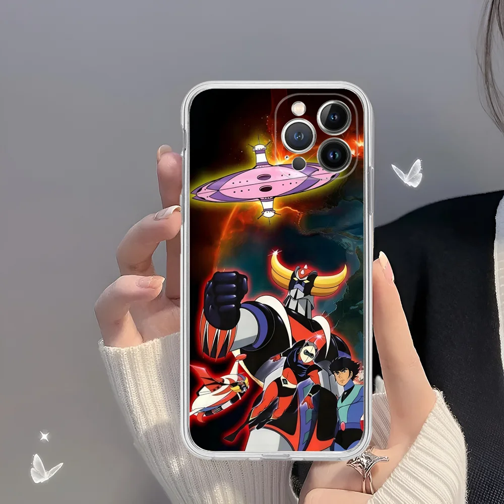 UFO R-Robot G-Goldorak Phone Case for iPhone 16 15 8 7 6 6S Plus X SE XR XS 14 11 12 13 Mini Pro Max Mobile Case