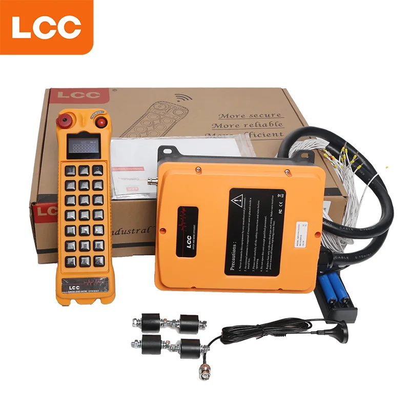 Waterproof Single Speed 21 Button Display Transmitter Receiver Wireless Crane Radio Industrial Remote Control