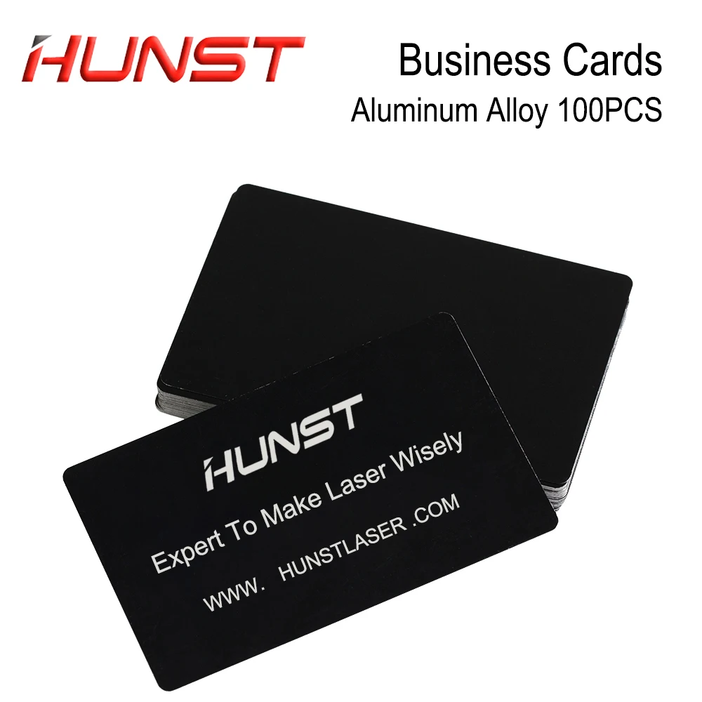 100pcs/Lot Multicolor Business Card Smooth Blank Name Cards Aluminium Alloy Metal Sheet Debugging Laser Engraved Marking Machine