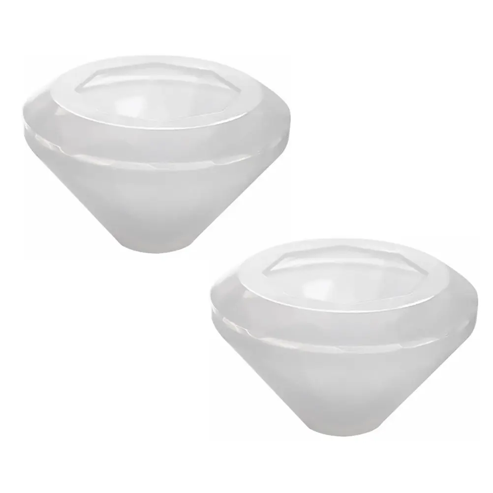 2Pcs Diamond Making Mold Silicone DIY Mold for Epoxy Resin Crafts Crystal Drop Desktop Decor Parent-Child Activity Educational