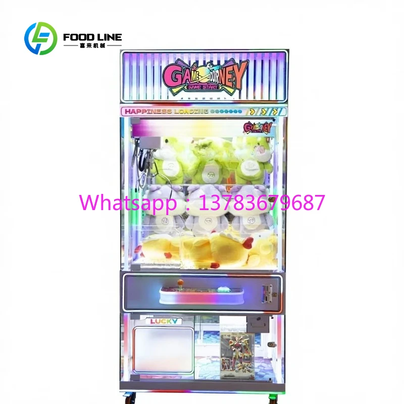 

Customized Coin-Operated Metal Claw Crane Machine Arcade Plush Toy Gift Vending Machine For Amusement Park Entertainment