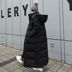 Parka Coat Extra Maxi Long Winter Jacket Women Hooded Big Size Female Lady Windbreaker Overcoat Outwear Clothing Quilted