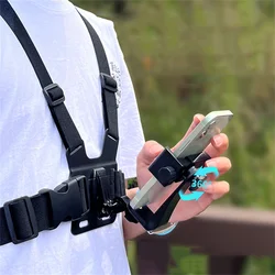 POV Chest Strap Rotate Phone Mount for Iphone Samsung Smartphone Belt Body Harness Holder for Gopro Hero 10 9 8 Insta360 Camera