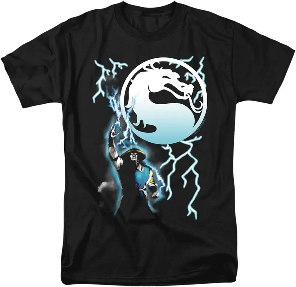 

Футболка A&E Designs Mortal Kombat Klassic, черная футболка Raiden