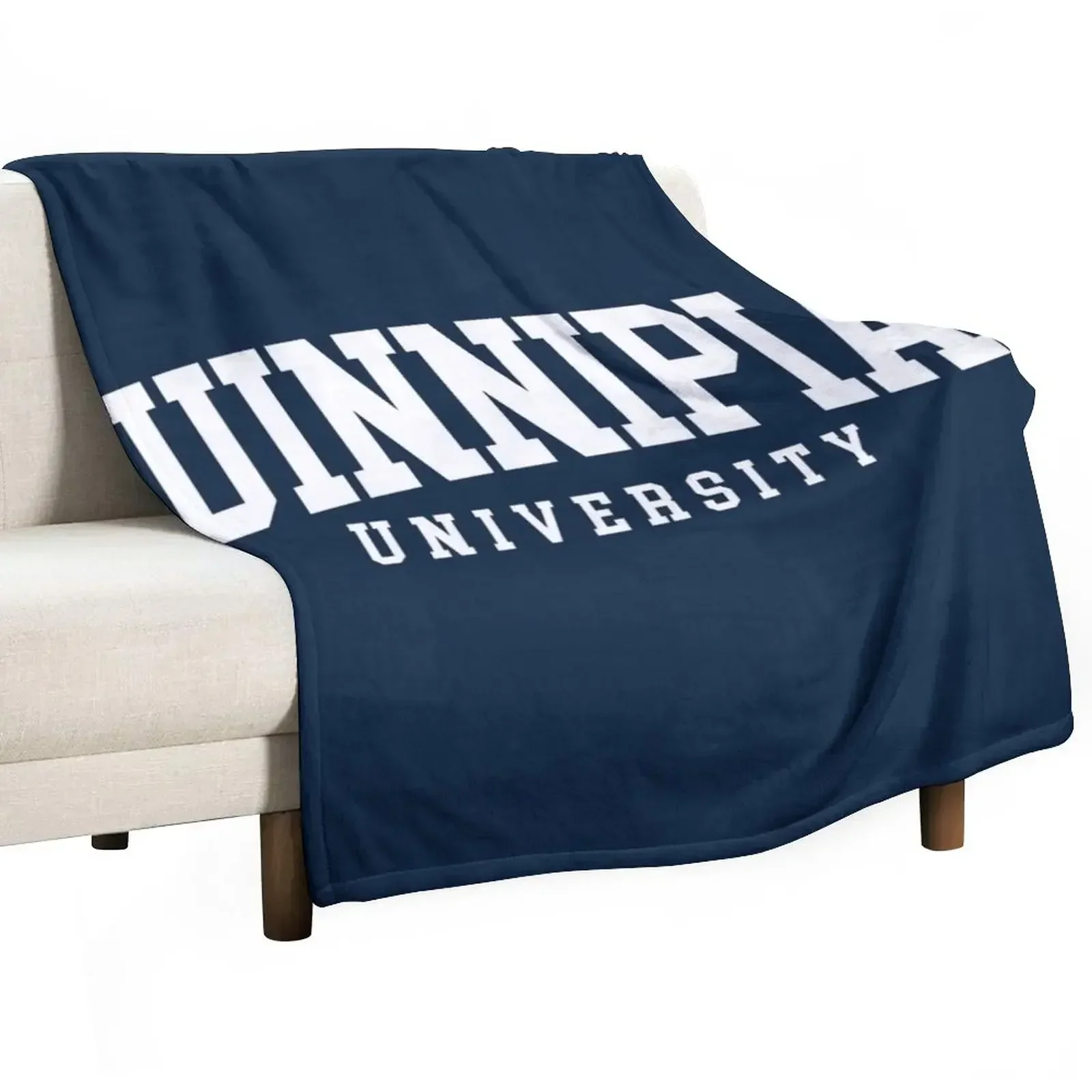 quinnipac - college font curved Throw Blanket Luxury Thicken warm winter Cute Blankets