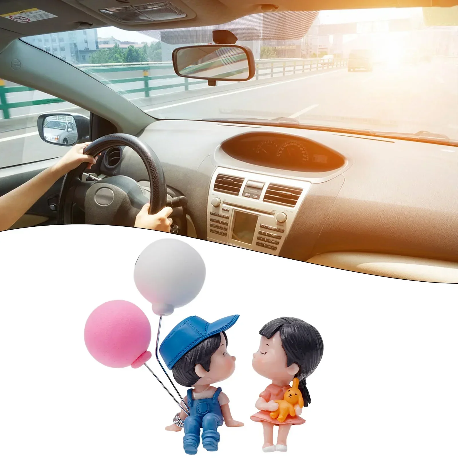 

Car Cute Cartoon Couples Figure Ornament Interior Dashboard Accessories Cute Cartoon Couples Figure Ornament