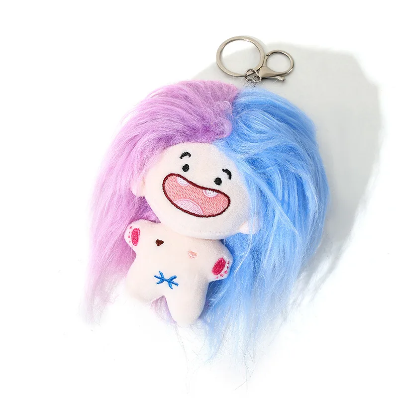 Creatieve Schattige Gebakken Hair12 Constellatie Pluche Pop Speelgoed Grappige Cartoon Sleutelhanger Rugzak Hanger Verjaardag Kerstfeest Cadeau