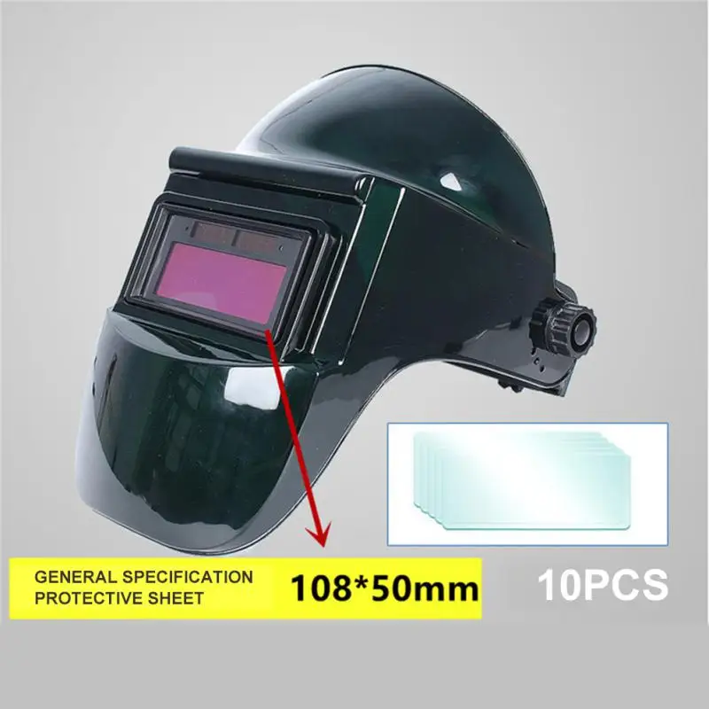 Transparent Protective Plate Round Corner Welding Mask Glass Lens Welding Helmet Lens Cover Plastic Welding Mask Lens Welding