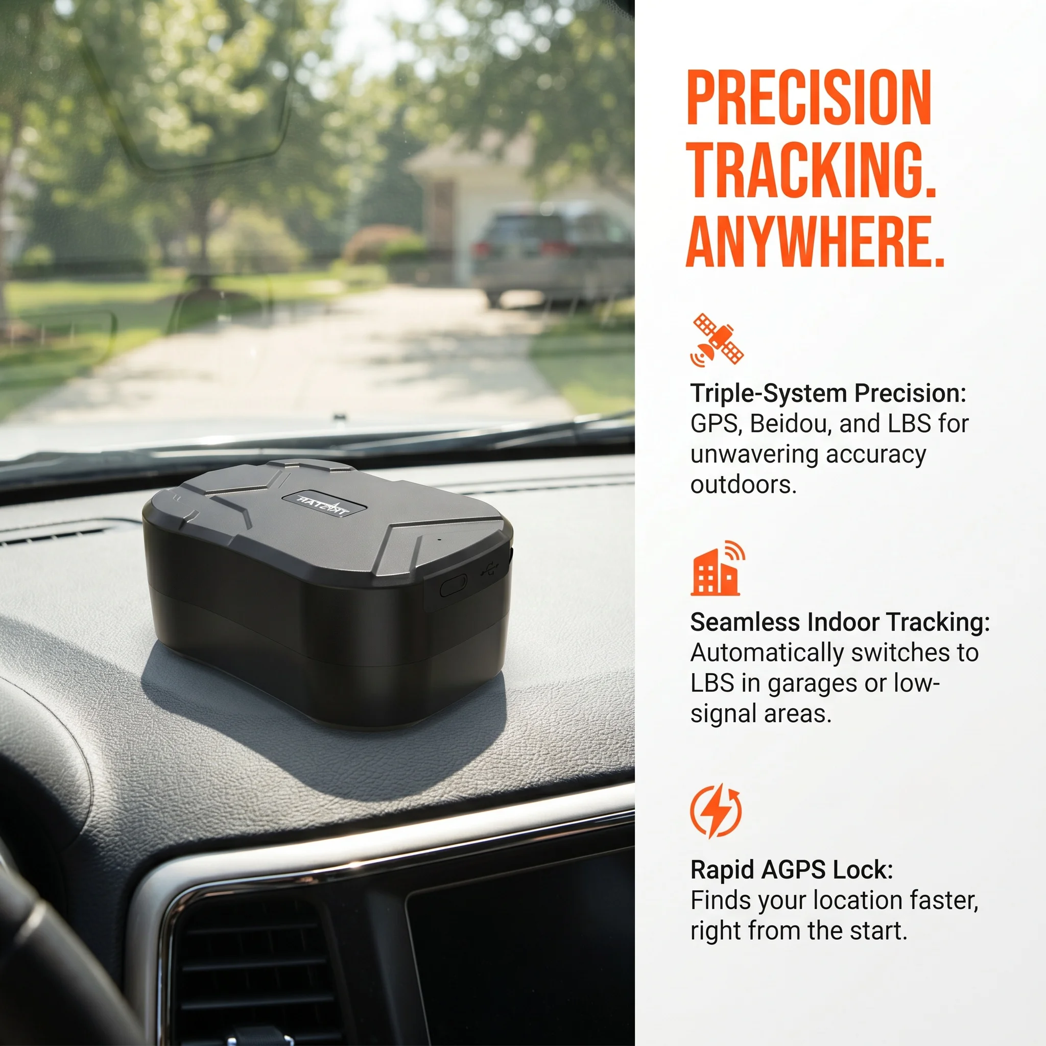 TKSTAR TK905C 2G GPS Car Tracker with 20000mAh Battery Magnetic Locator GPS Geo-fence Overspeed Alert Free APP Tracking for Vehi