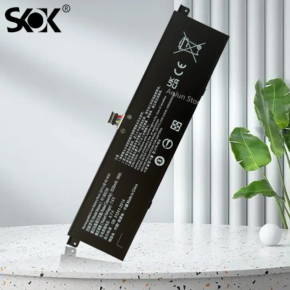 Imagem -02 - Bateria Recarregável do Portátil para Xiaomi mi Notebook Air Bateria Original Genuína Novo 13.3 7.6v 39wh R13b02w R13b01w 2023