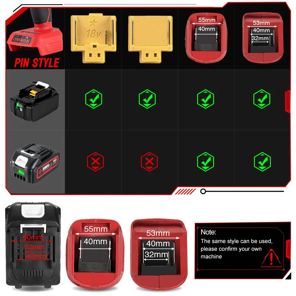 Batteria ricaricabile agli ioni di litio 21V 588VF Batteria Li-lon 22900mah con indicatore batteria per utensili elettrici Makita BL1850 BL1840