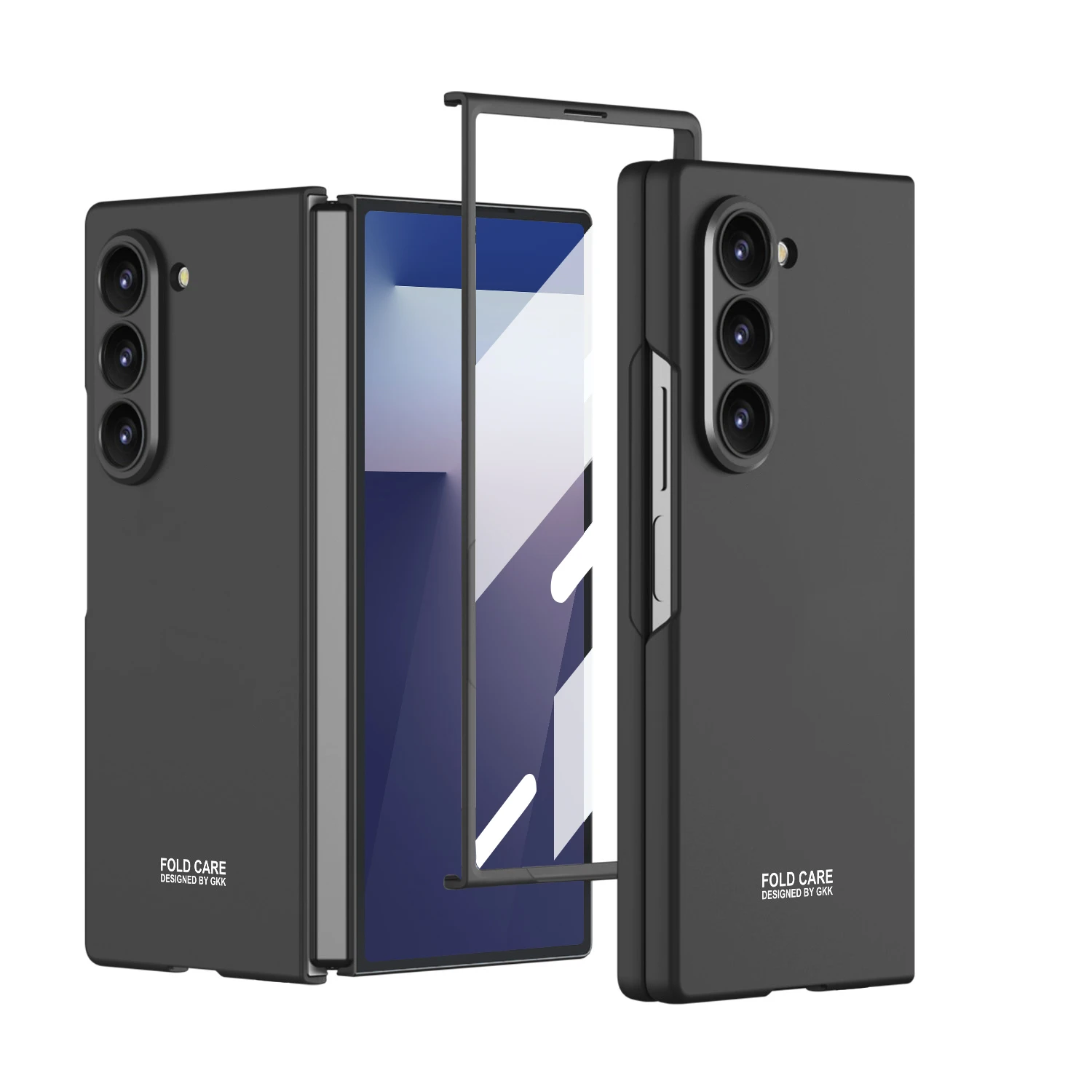 Oryginalne etui GKK do Samsung Galaxy Z Fold 7 6 5 Ultracienkie szkło zewnętrzne chroniące ekran Matowe etui do Galaxy Z Fold7 — zdjęcie produktu 5