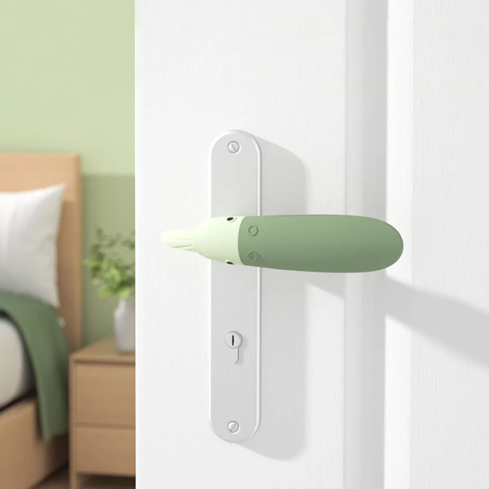 

Silicone Door Handle Cover Baby Protective Knob Sleeve Child Safety Long Handles Wall Noise Reduction Household Protector