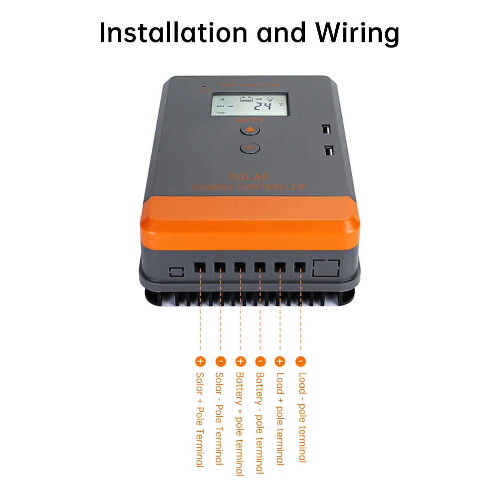 MPPT30A Solar Controller Charger 12V 24V LCD Display Dual USB Port Solar Panel Stabilizer Photovoltaic Energy Storage Controller