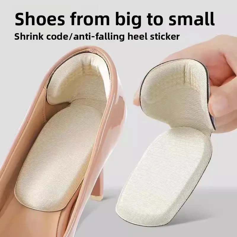 Adjustable Heel Cushion Insoles for Shoes Anti-Blister Protective Heel Pads with Removable Design for Sports Casual Footwear