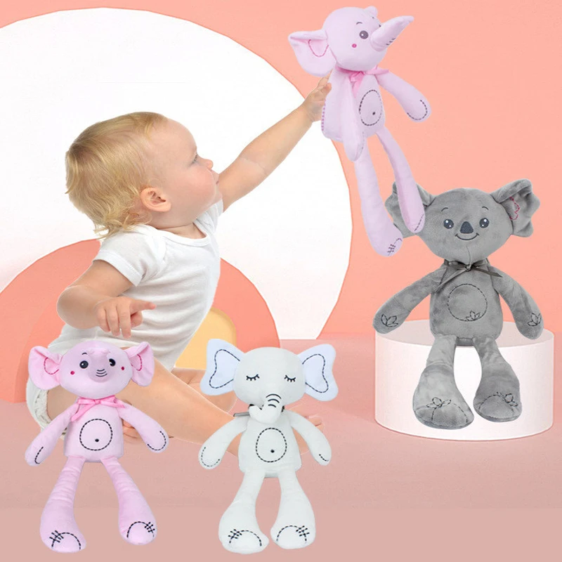 Juguete de peluche de animales de dibujos animados para bebé, sonajero colgante, campanas de viento de felpa suave, regalo para cama, cuna, asiento de coche, cochecito de viaje