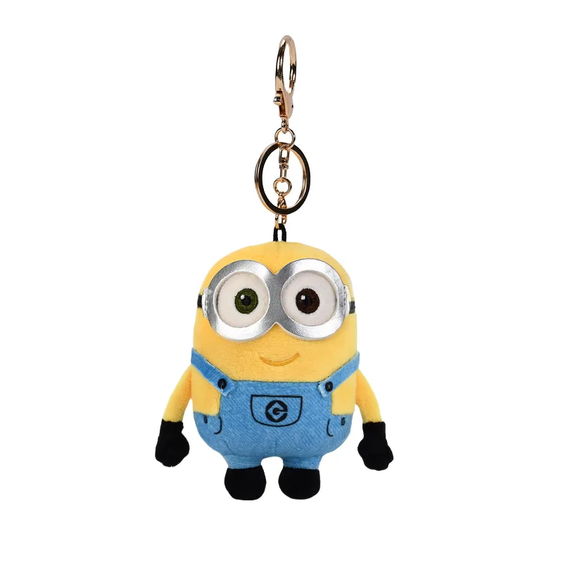 Despicable Me Minions Stuart Kevin Bob Cute Kawaii Cartoon Keychain Creative Anime Peripheral Backpack Decorative Pendant Gift - view 3