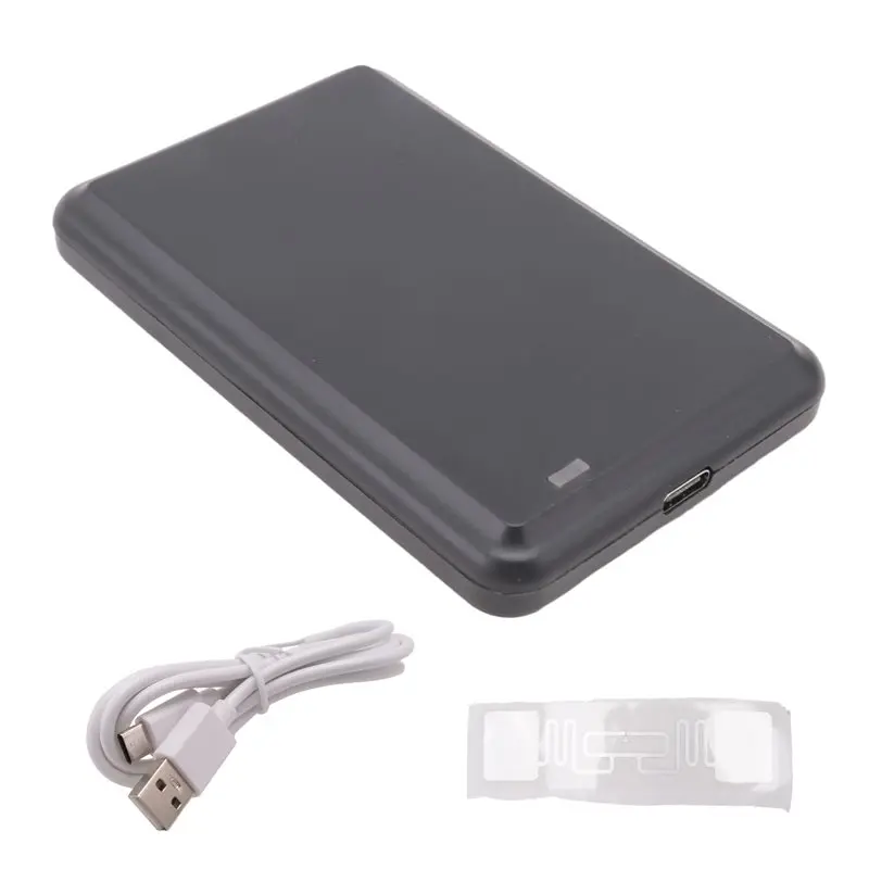 

B27B USB UHF Tag Reader ISO18000-6C 6B 860-960Mhz Read Writer HID-USB Virtual COM Output Adjustable
