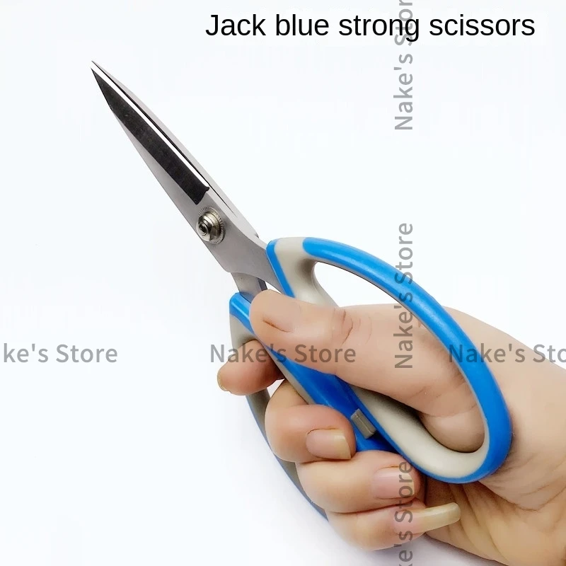 

12PCS Jack Strong Civil Scissors Household Kitchen Office Multi-functional Big Cutter Stainless Steel Rust-Proof Tailor Scissors