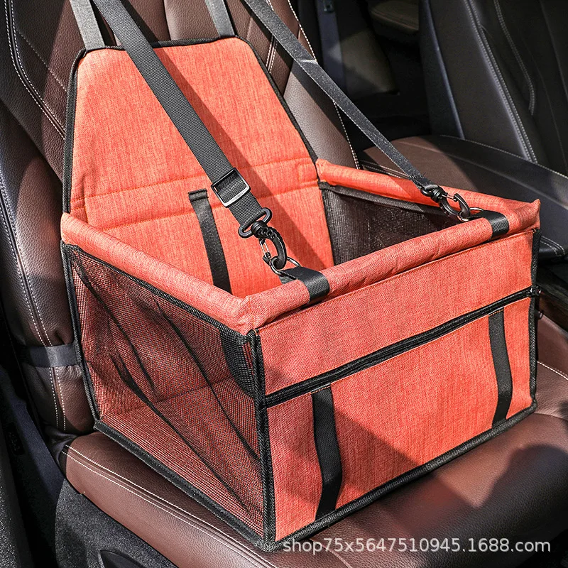 Popular Car Pet Bag Pet Travel Mat Car Hanging Bag Breathable Pet Supplies Storage Bag Mobile Kennel High-Capacity Serviceable