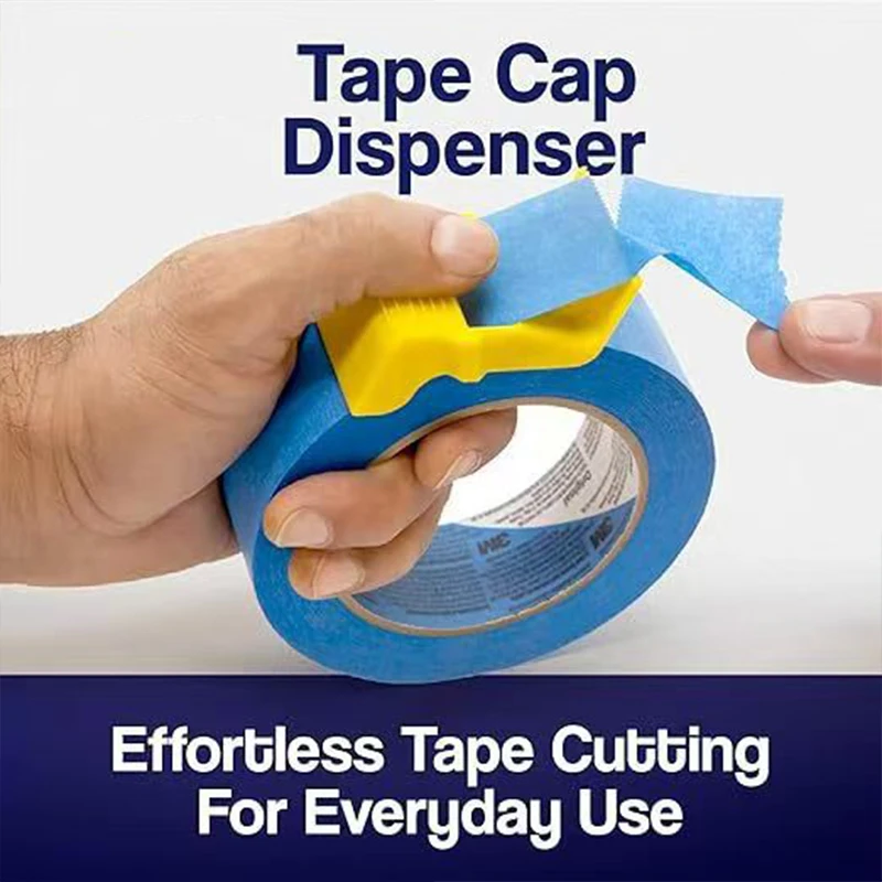 3pcs Tape Dispenser with Cutter Tape Packer Three Size Painting Accessories Effortless Small Tape Cutting Work Efficiency Tool