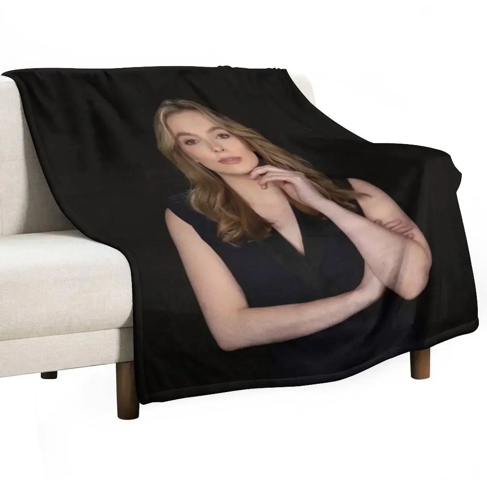 

Jodie Comer Throw Blanket Soft Big Hair Fashion Sofas Blankets