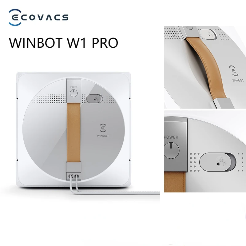 

100-240V ECOVACS WINBOT W1 PRO 2800PA Intelligent Anti-collision Electric Window Cleaners Window cleaner