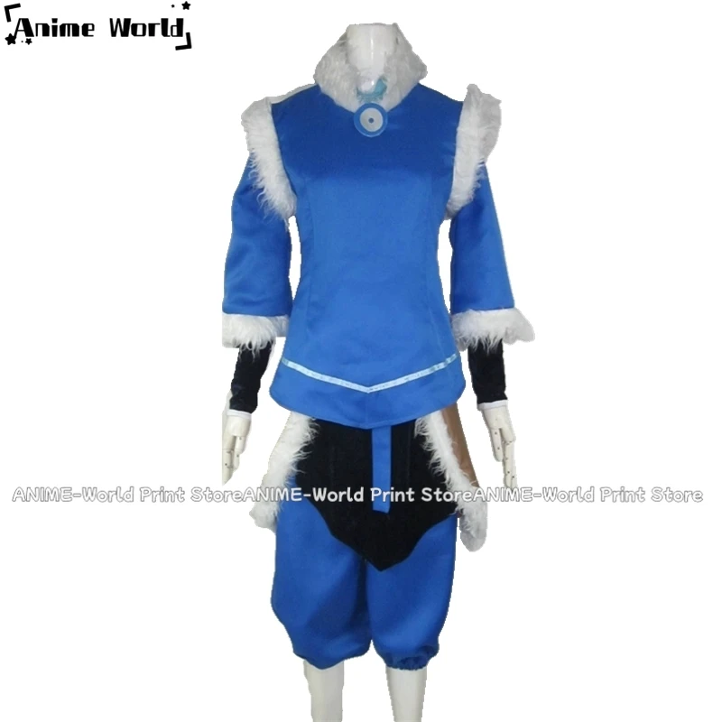 《Custom Size》Anime Korra Cosplay Costume Halloween Woman Men Suit