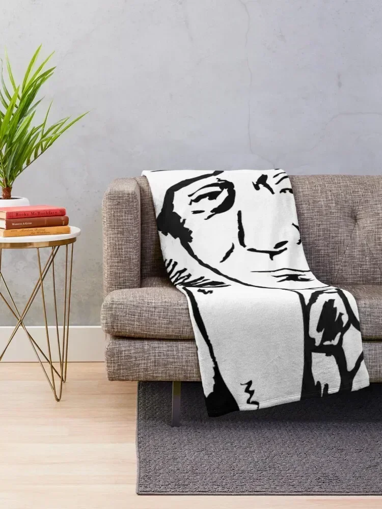 Lieutenant Columbo Portrait Throw Blanket Shaggy Bed linens Kid'S Decorative Sofas Blankets